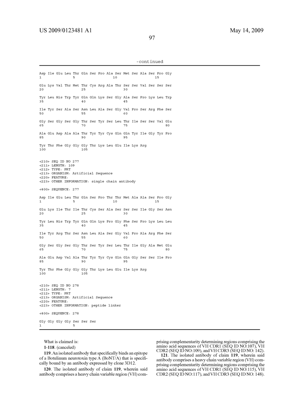 THERAPEUTIC MONOCLONAL ANTIBODIES THAT NEUTRALIZE BOTULINUM NEUROTOXINS - diagram, schematic, and image 108