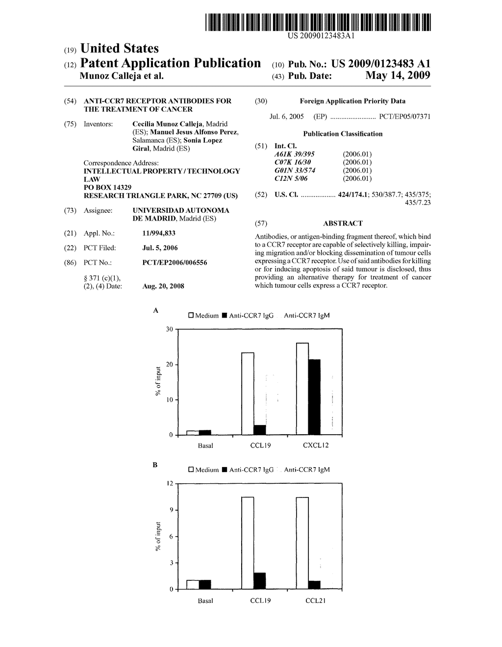 ANTI-CCR7 RECEPTOR ANTIBODIES FOR THE TREATMENT OF CANCER - diagram, schematic, and image 01