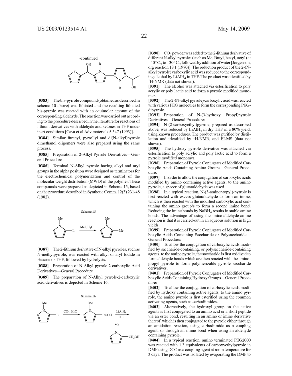 Electropolymerizable Monomers and Polymeric Coatings on Implantable Devices Prepared Therefrom - diagram, schematic, and image 35