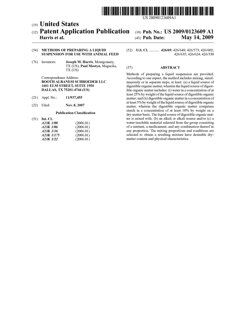 METHODS OF PREPARING A LIQUID SUSPENSION FOR USE WITH ANIMAL FEED - diagram, schematic, and image 01