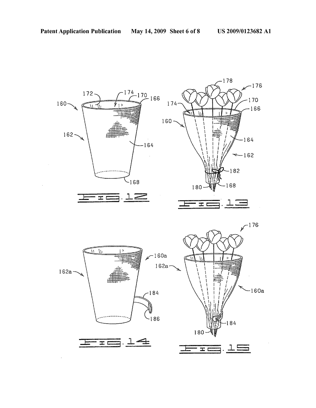 Floral packaging formed of renewable or biodegradable polymer materials - diagram, schematic, and image 07