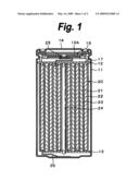 NONAQUEOUS ELECTROLYTE SECONDARY BATTERY diagram and image