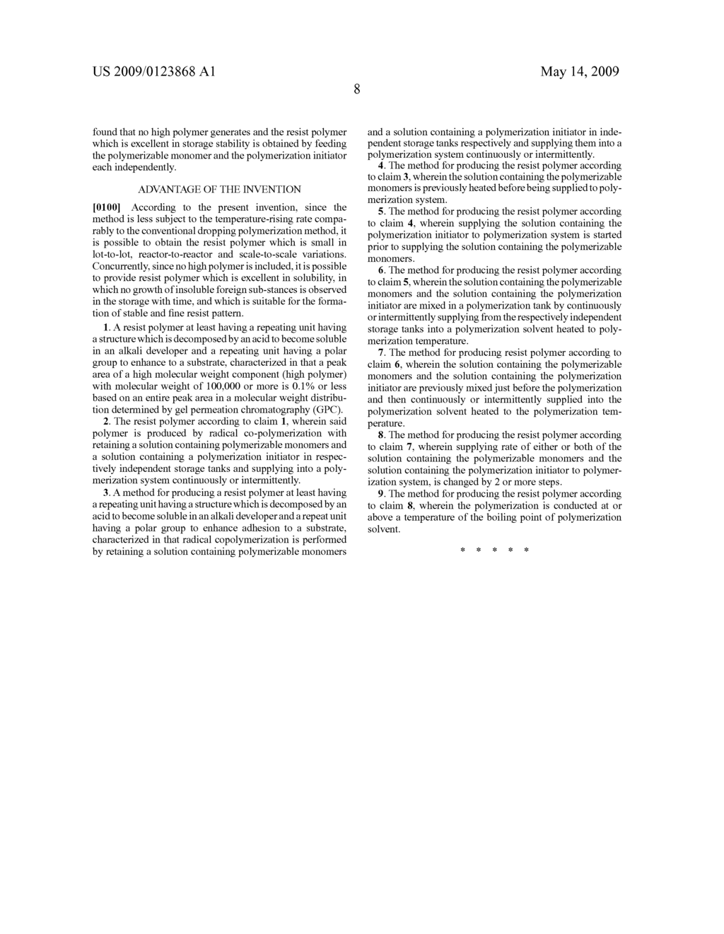 Resist polymer and method for producing the polymer - diagram, schematic, and image 09