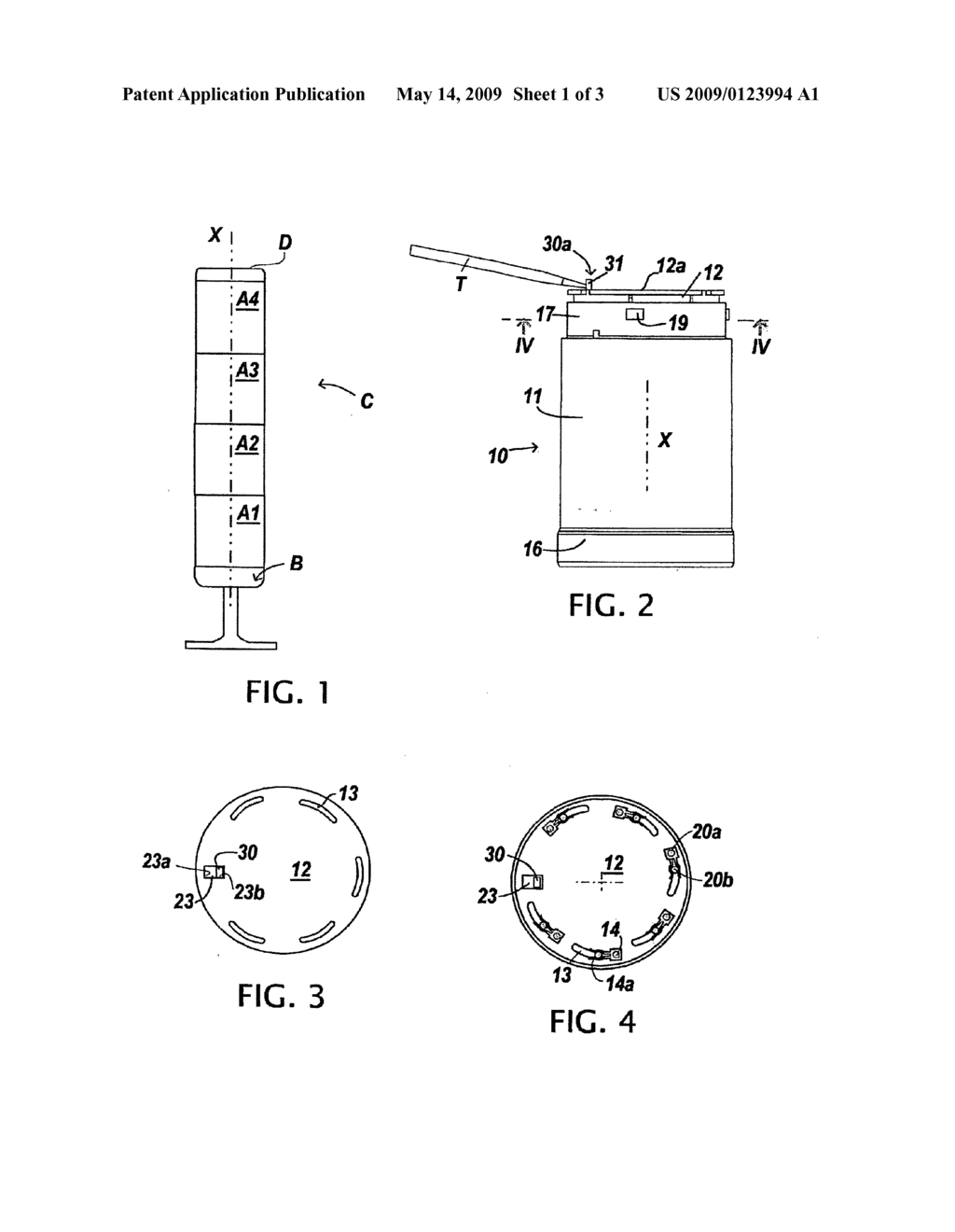 Lockable Signalling Column - diagram, schematic, and image 02