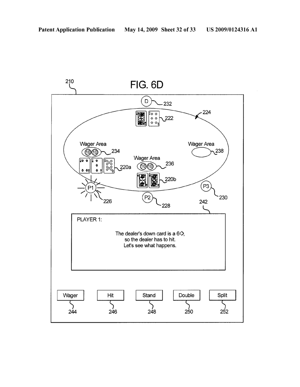 GAMING SYSTEM, GAMING DEVICE, AND METHOD PROVIDING A CARD GAME WITH PAYOUTS BASED ON ODDS OF ACHIEVING CERTAIN EVENTS - diagram, schematic, and image 33