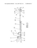 Engaging mechanism for a folding apparatus of a treadmill diagram and image