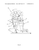 SWINGING WAIST-TWISTING FITNESS EQUIPMENT diagram and image