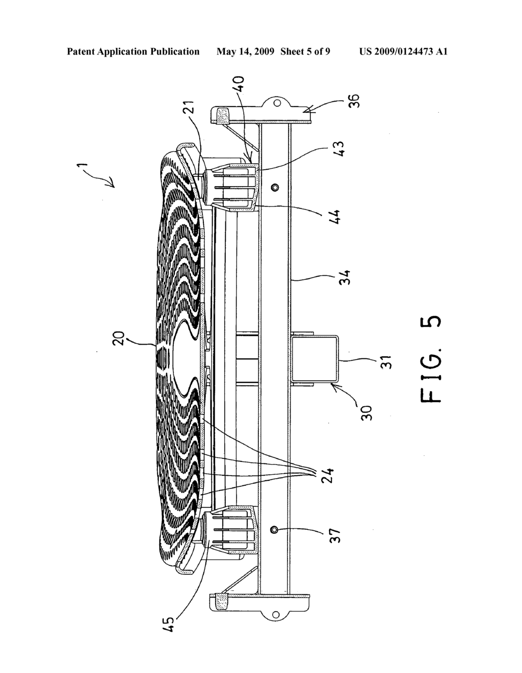 Table for tilting inversion exerciser - diagram, schematic, and image 06