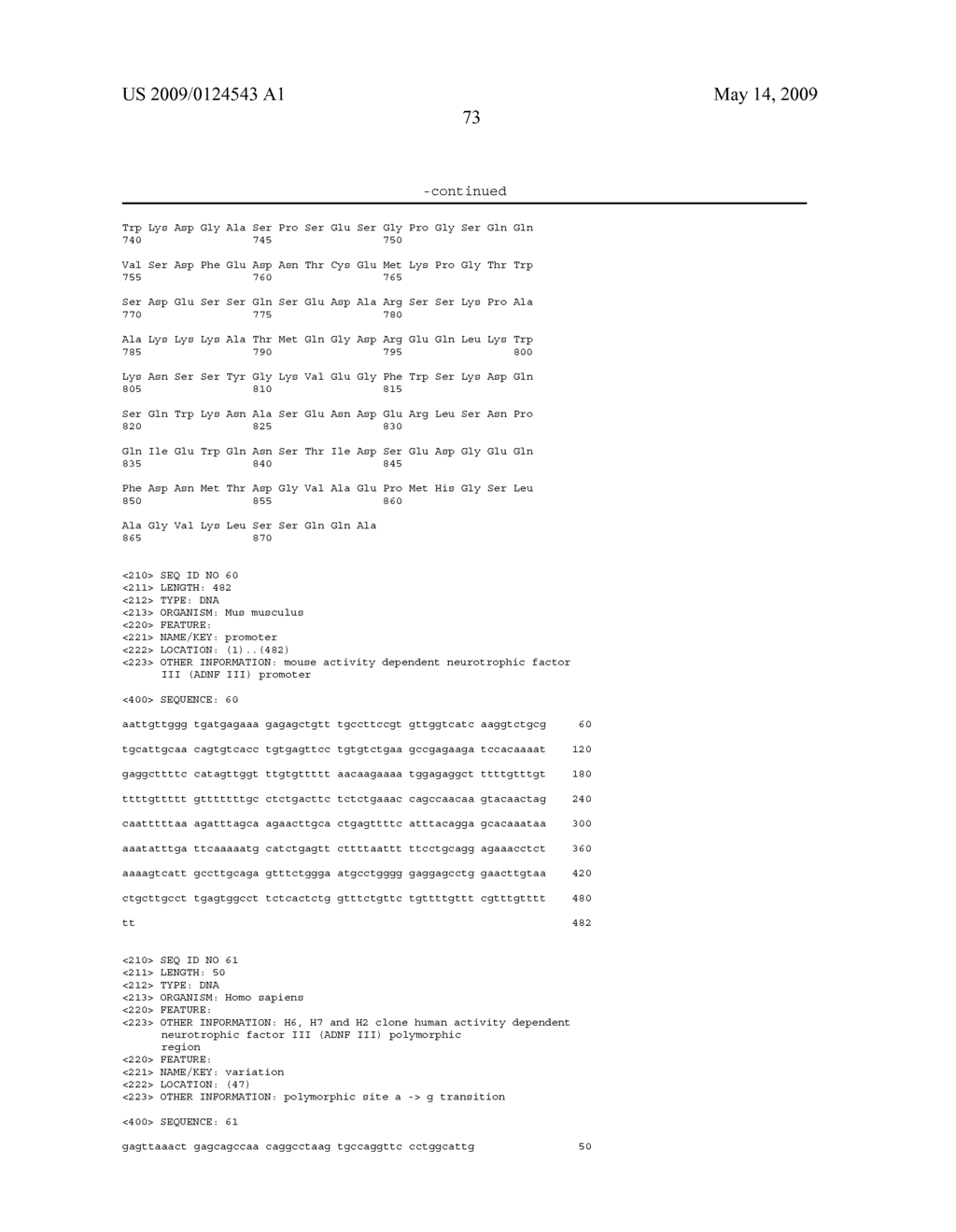 ACTIVITY DEPENDENT NEUROTROPHIC FACTOR III (ADNF III) - diagram, schematic, and image 105