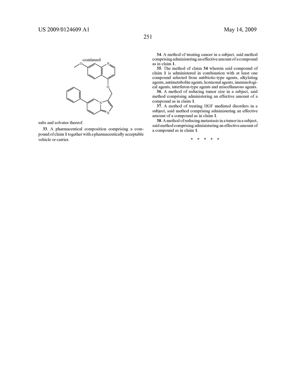 Fused heterocyclic derivatives and methods of use - diagram, schematic, and image 252