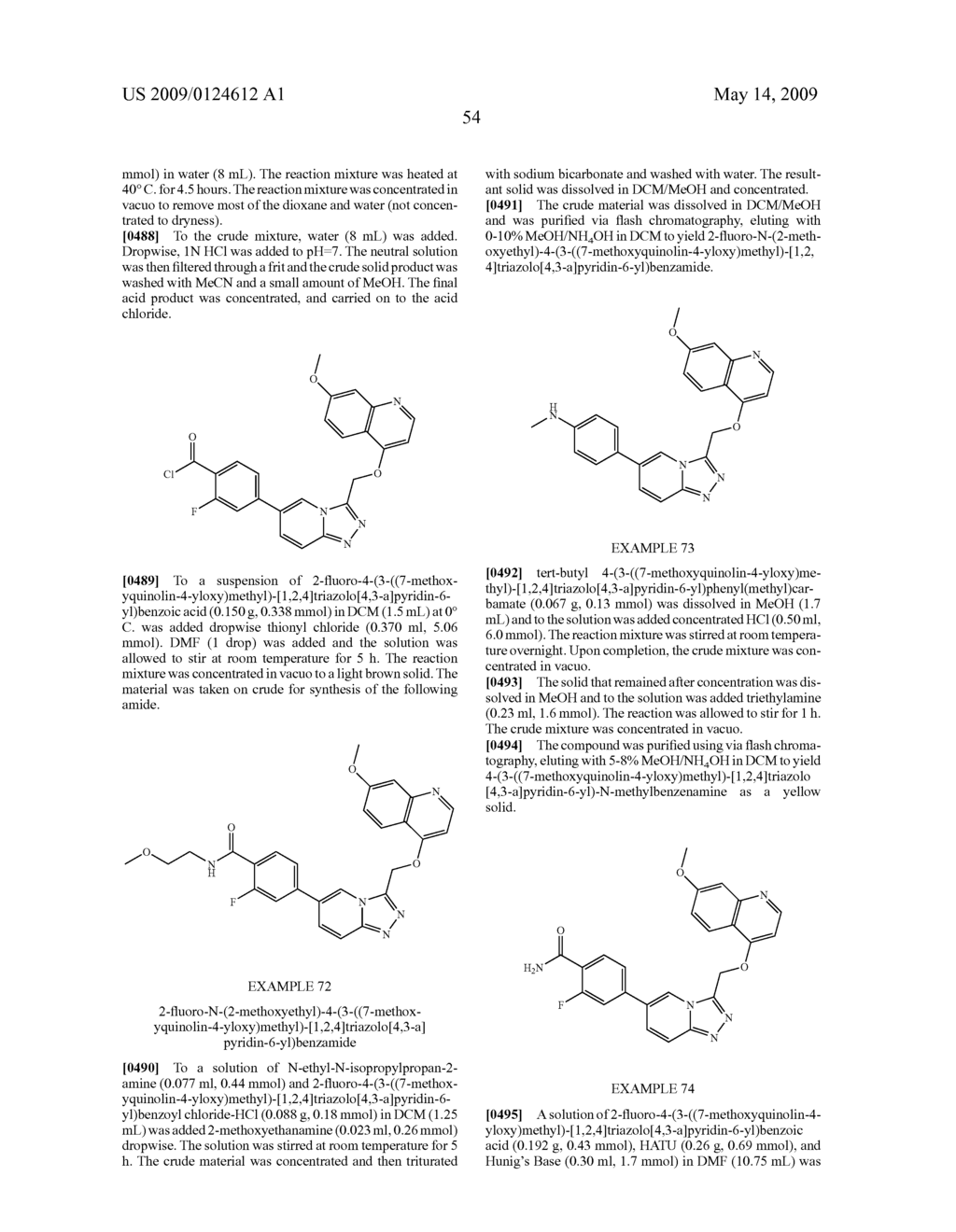 Fused heterocyclic derivatives and methods of use - diagram, schematic, and image 55