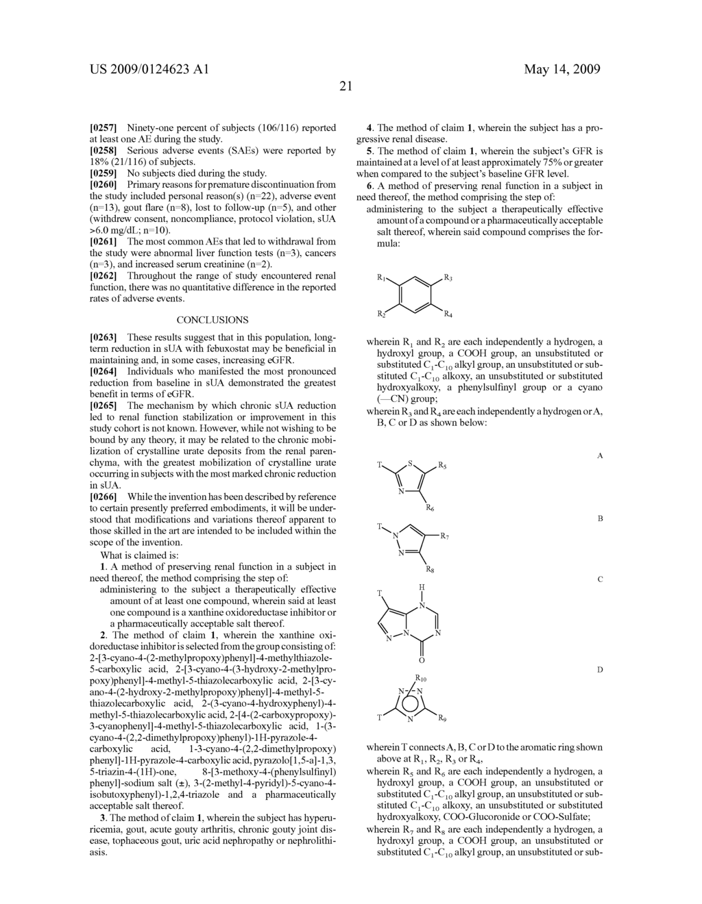 METHODS FOR PRESERVING AND/OR INCREASING RENAL FUNCTION USING XANTHINE OXIDOREDUCTASE INHIBITORS - diagram, schematic, and image 30