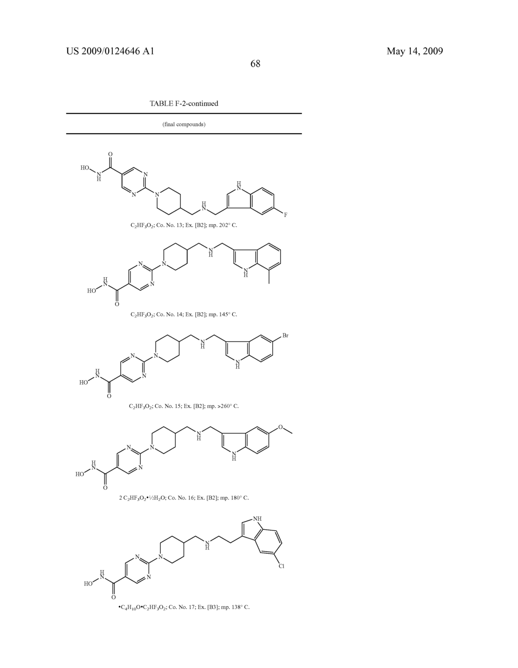 SUBSTITUTED INDOLYL ALKYL AMINO DERIVATIVES AS NOVEL INHIBITORS OF HISTONE DEACETYLASE - diagram, schematic, and image 69