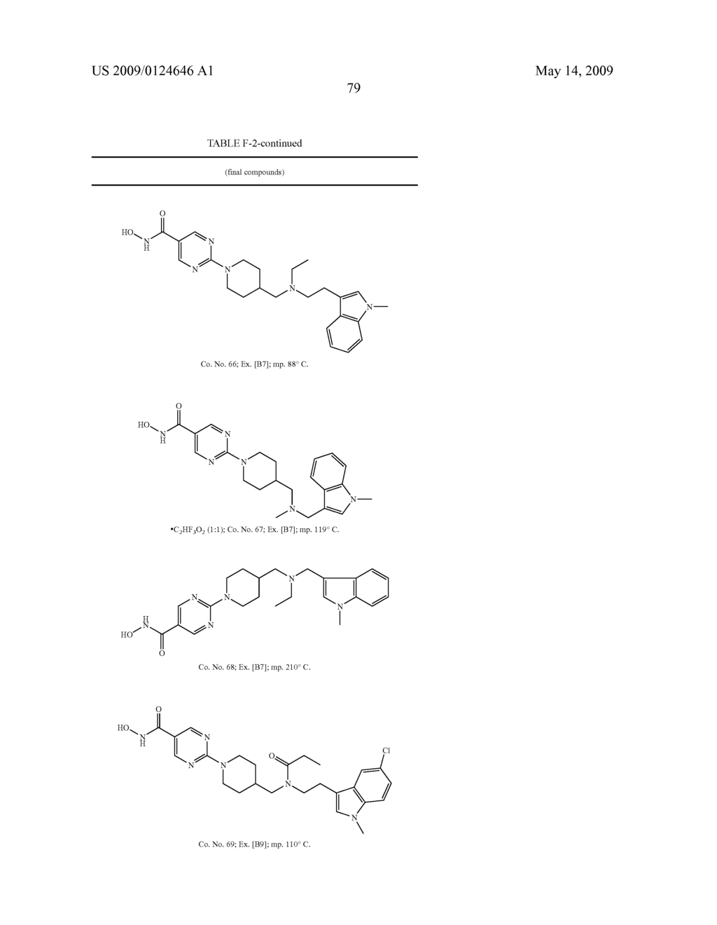 SUBSTITUTED INDOLYL ALKYL AMINO DERIVATIVES AS NOVEL INHIBITORS OF HISTONE DEACETYLASE - diagram, schematic, and image 80