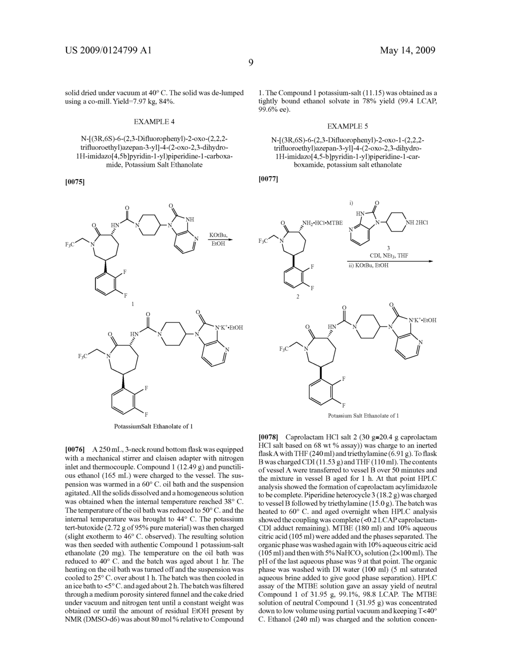 Process for the preparation of Caprolactam Cgrp Antagonist - diagram, schematic, and image 10
