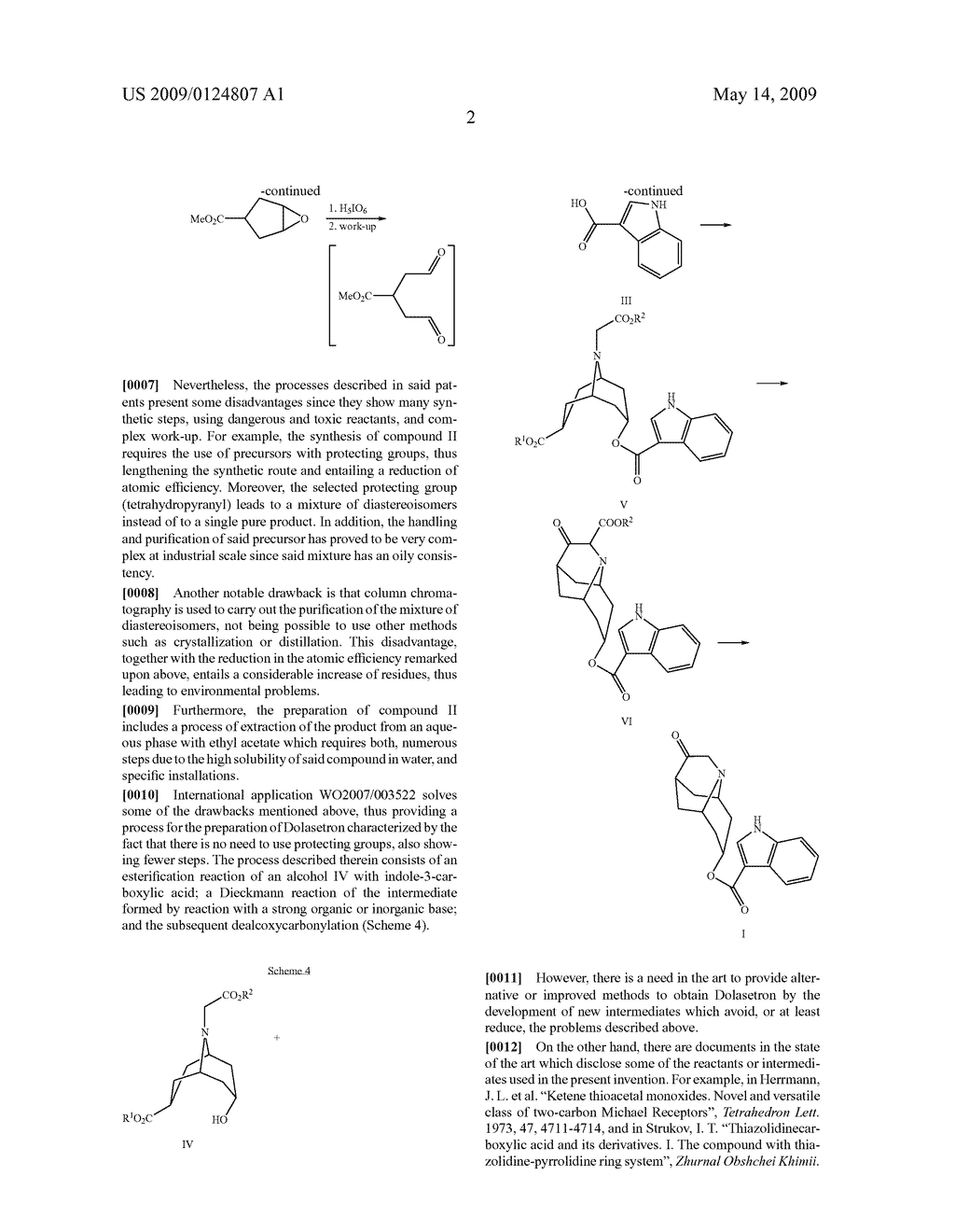 INTERMEDIATE COMPOUNDS USEFUL TO PREPARE DOLASETRON - diagram, schematic, and image 08