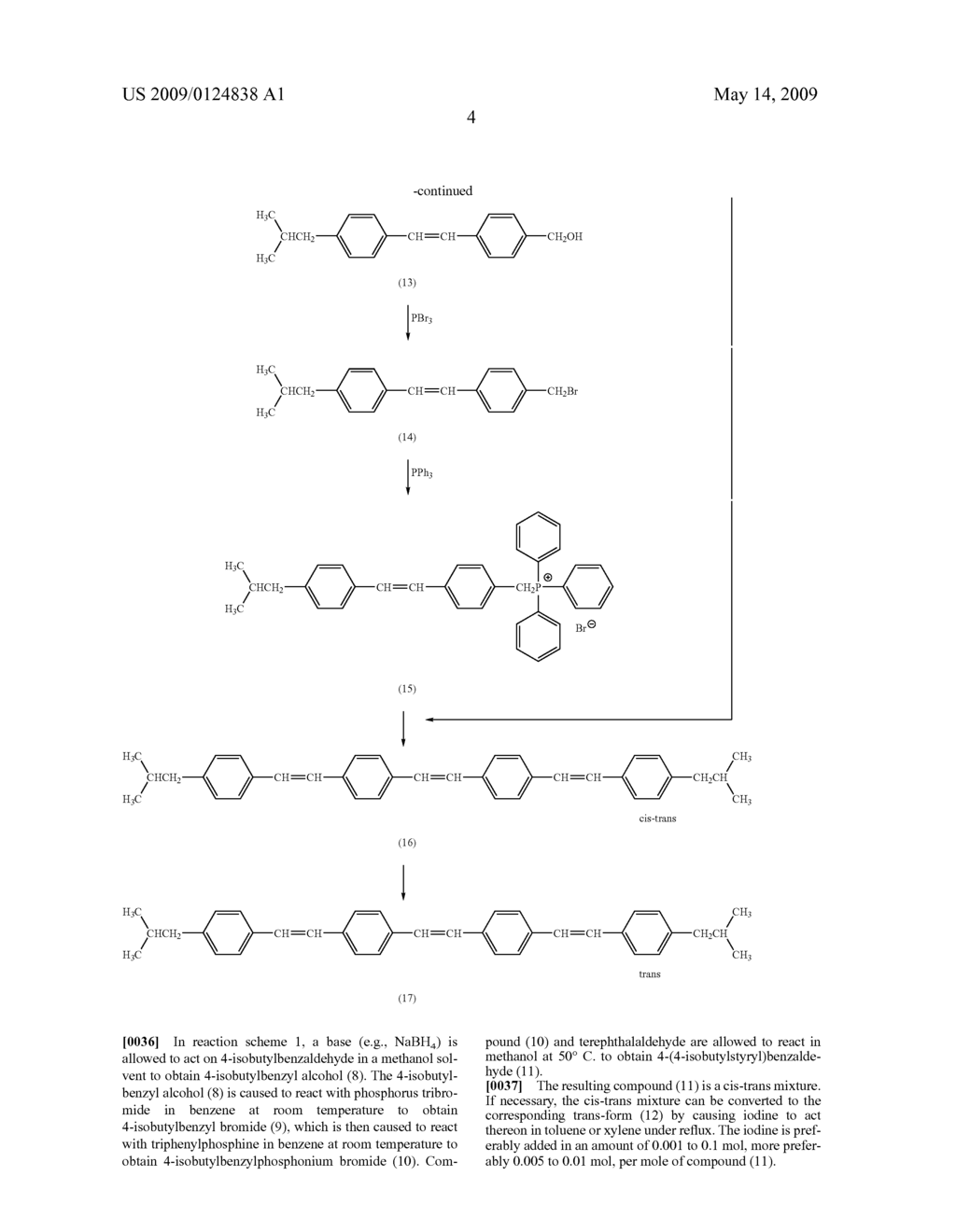 LIQUID CRYSTALLINE STYRYL DERIVATIVE, PROCESS OF PREPARING SAME, AND LIQUID CRYSTAL SEMICONDUCTOR DEVICE USING SAME - diagram, schematic, and image 07