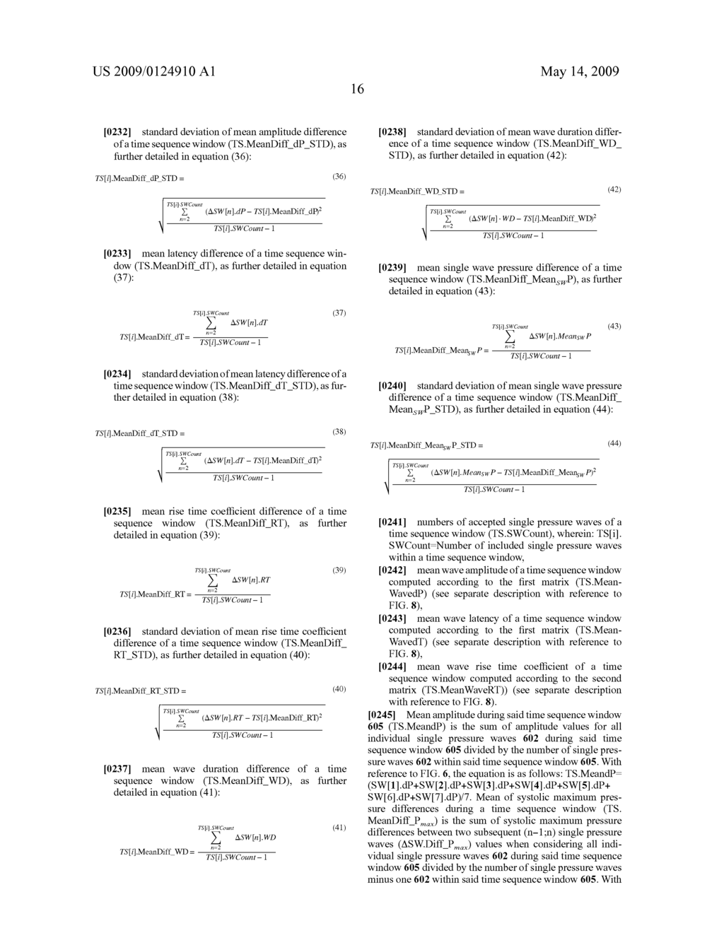 Method for processing of continuous pressure-related signals derivable from a human or animal body or body-cavity - diagram, schematic, and image 34