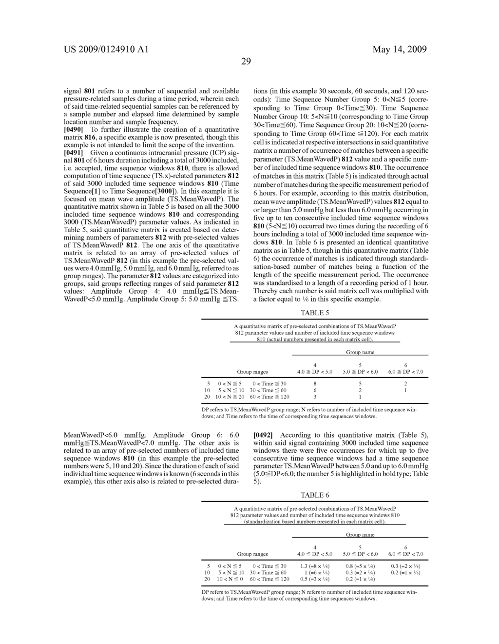 Method for processing of continuous pressure-related signals derivable from a human or animal body or body-cavity - diagram, schematic, and image 47