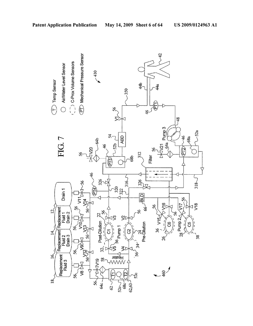 BALANCED FLOW DIALYSIS MACHINE - diagram, schematic, and image 07