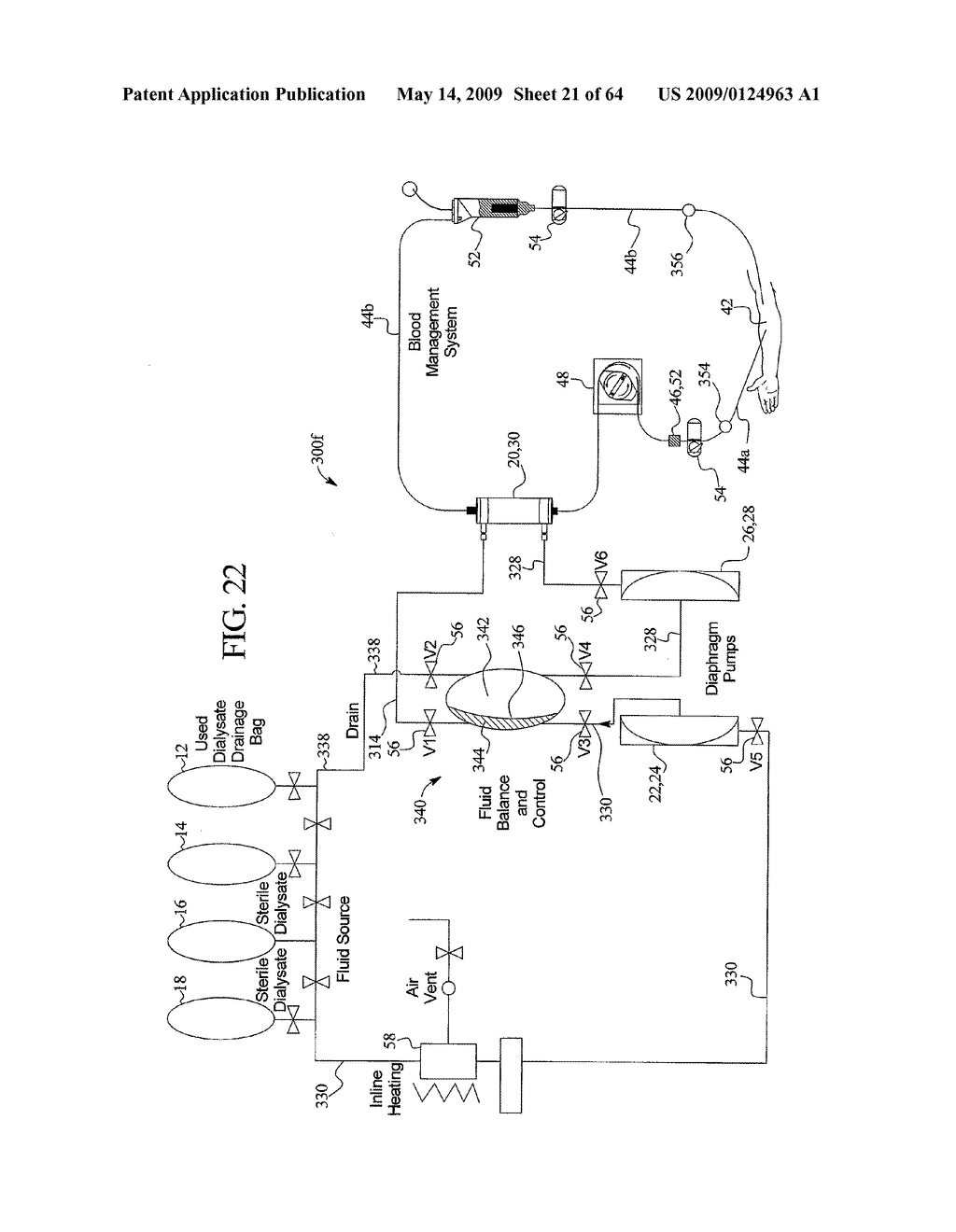 BALANCED FLOW DIALYSIS MACHINE - diagram, schematic, and image 22