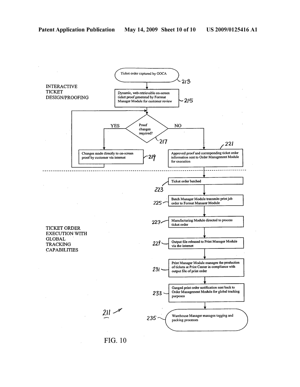 System and method of managing a ticket order - diagram, schematic, and image 11