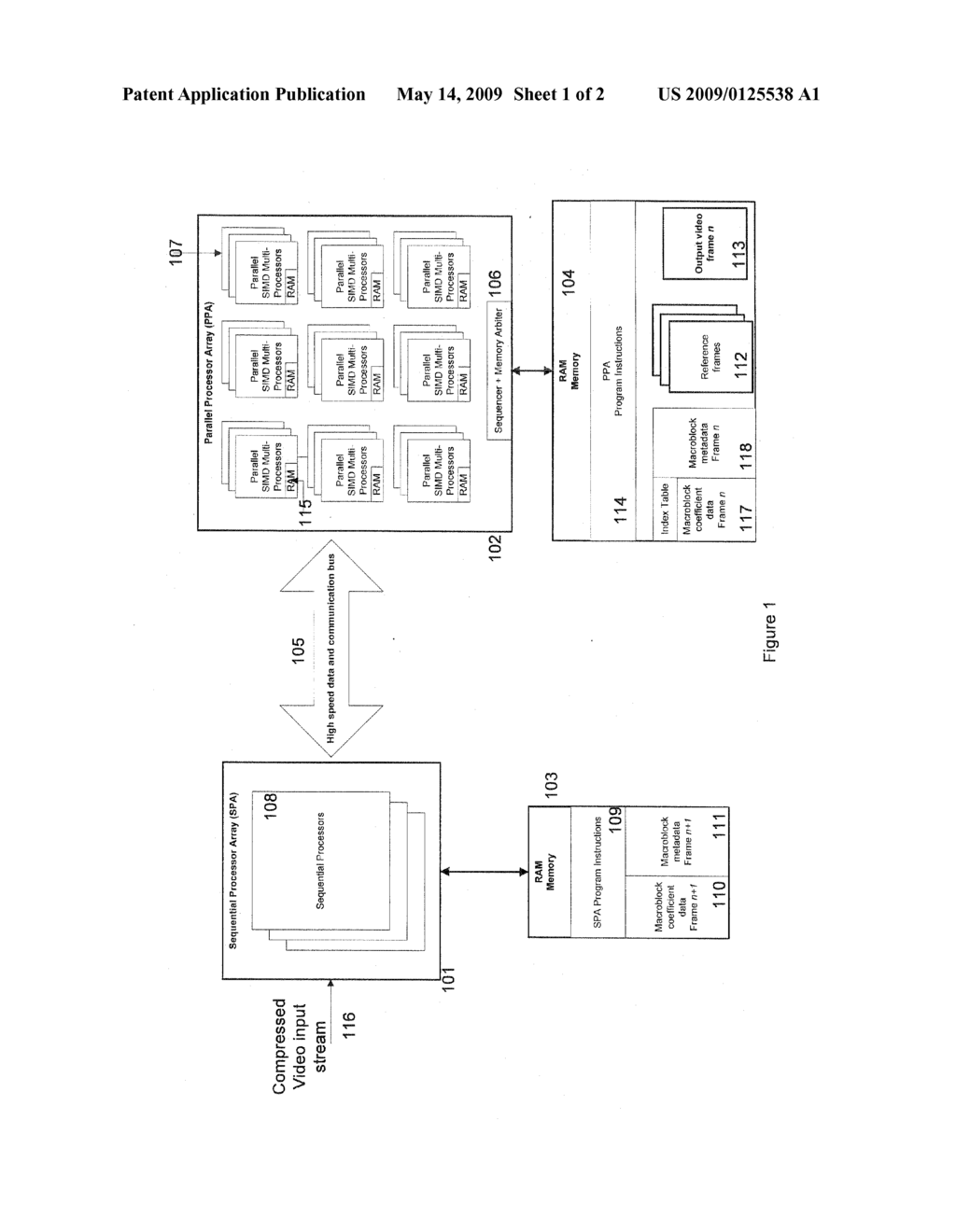 VIDEO ENCODING AND DECODING USING PARALLEL PROCESSORS - diagram, schematic, and image 02