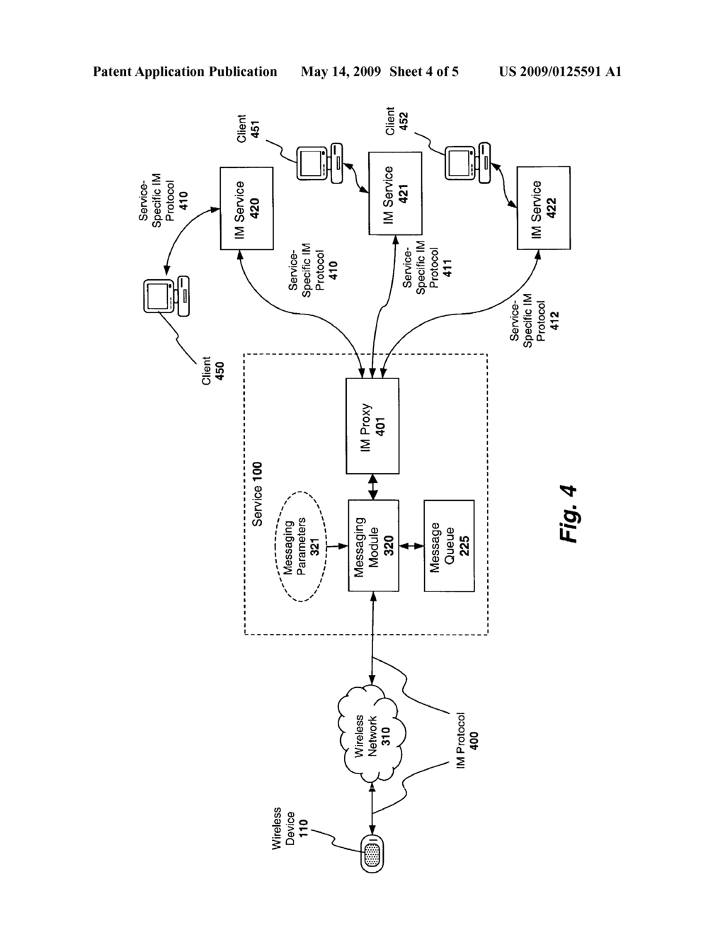 Instant messaging proxy apparatus and method - diagram, schematic, and image 05