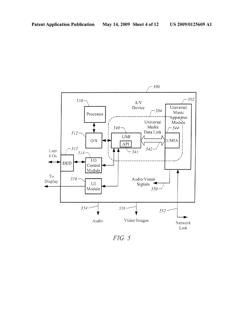 Method, apparatus, system and computer readable medium for providing a universal media interface to control a universal media apparatus - diagram, schematic, and image 05