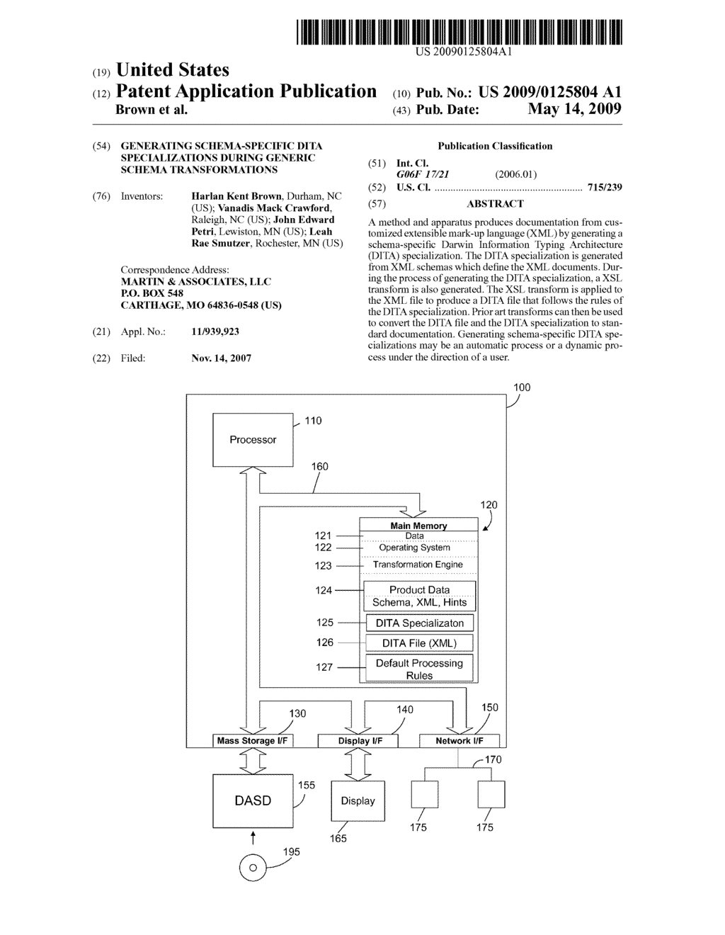 GENERATING SCHEMA-SPECIFIC DITA SPECIALIZATIONS DURING GENERIC SCHEMA TRANSFORMATIONS - diagram, schematic, and image 01