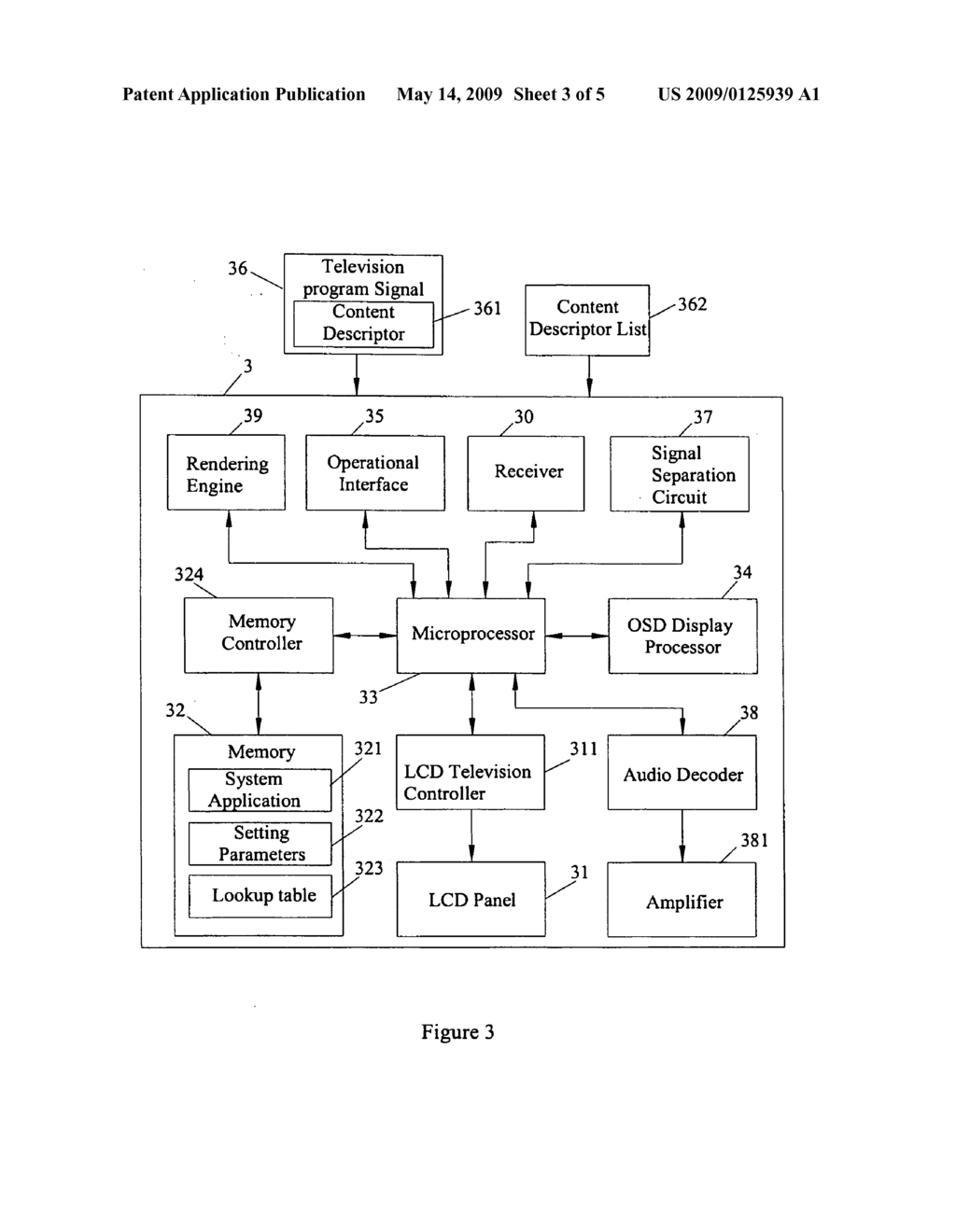 Television capable of and method for changing output effect based on program type - diagram, schematic, and image 04