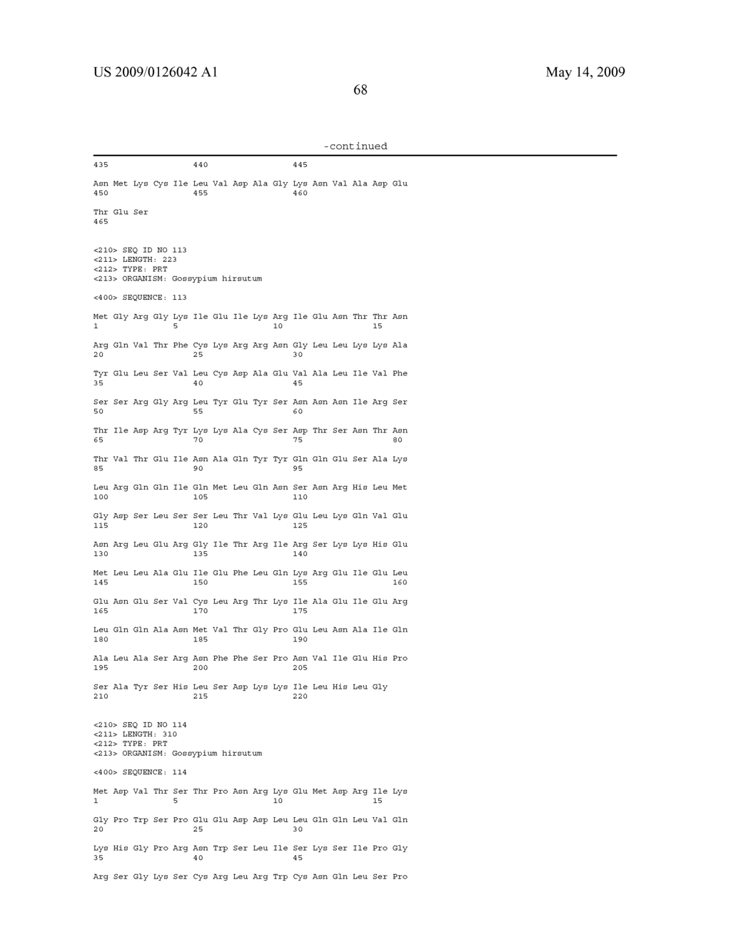 Polynucleotides and polypeptides involved in plant fiber development and methods of using same - diagram, schematic, and image 76