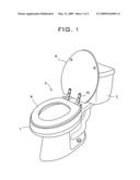 Gel infused toilet seat diagram and image