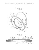 Gel infused toilet seat diagram and image