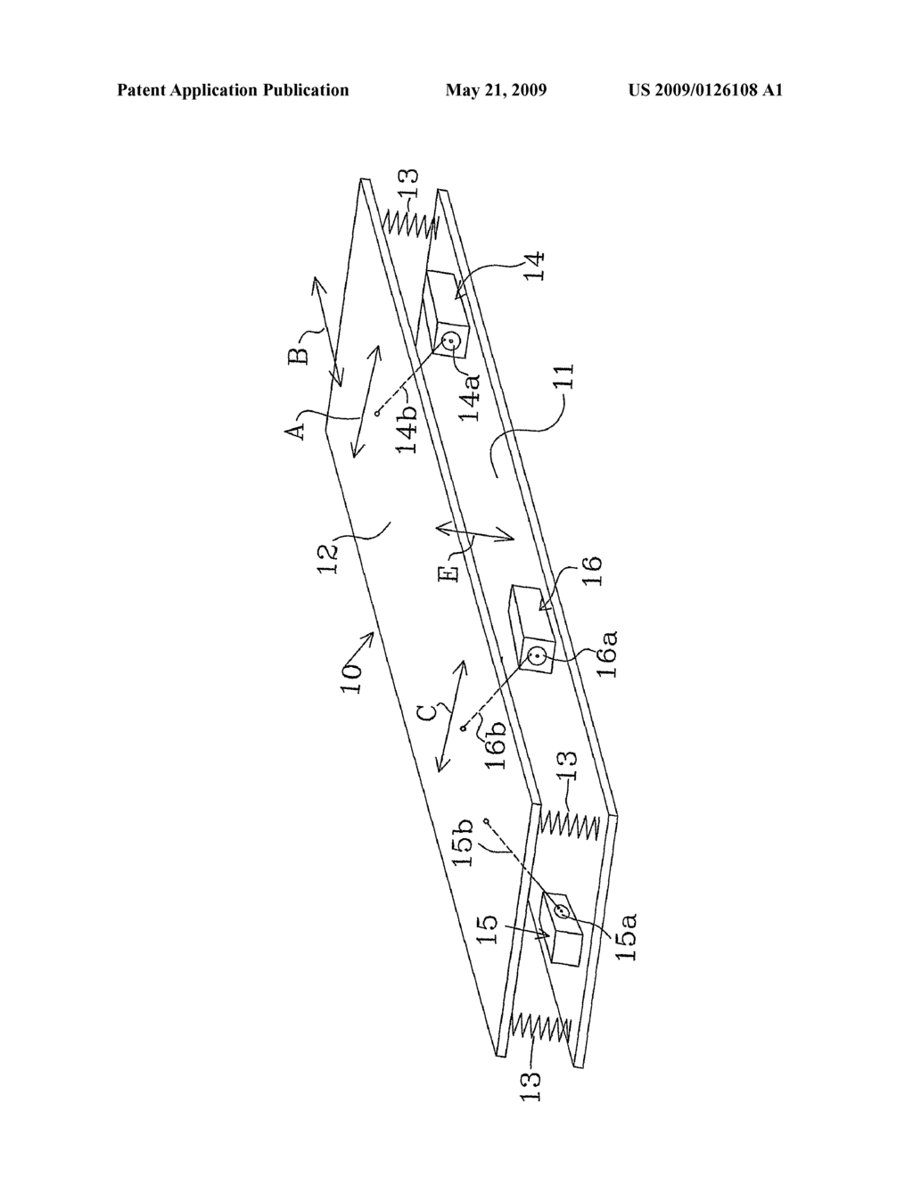 Oscillating Bed Supporting Structure - diagram, schematic, and image 02