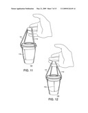 Convertible cup holder diagram and image