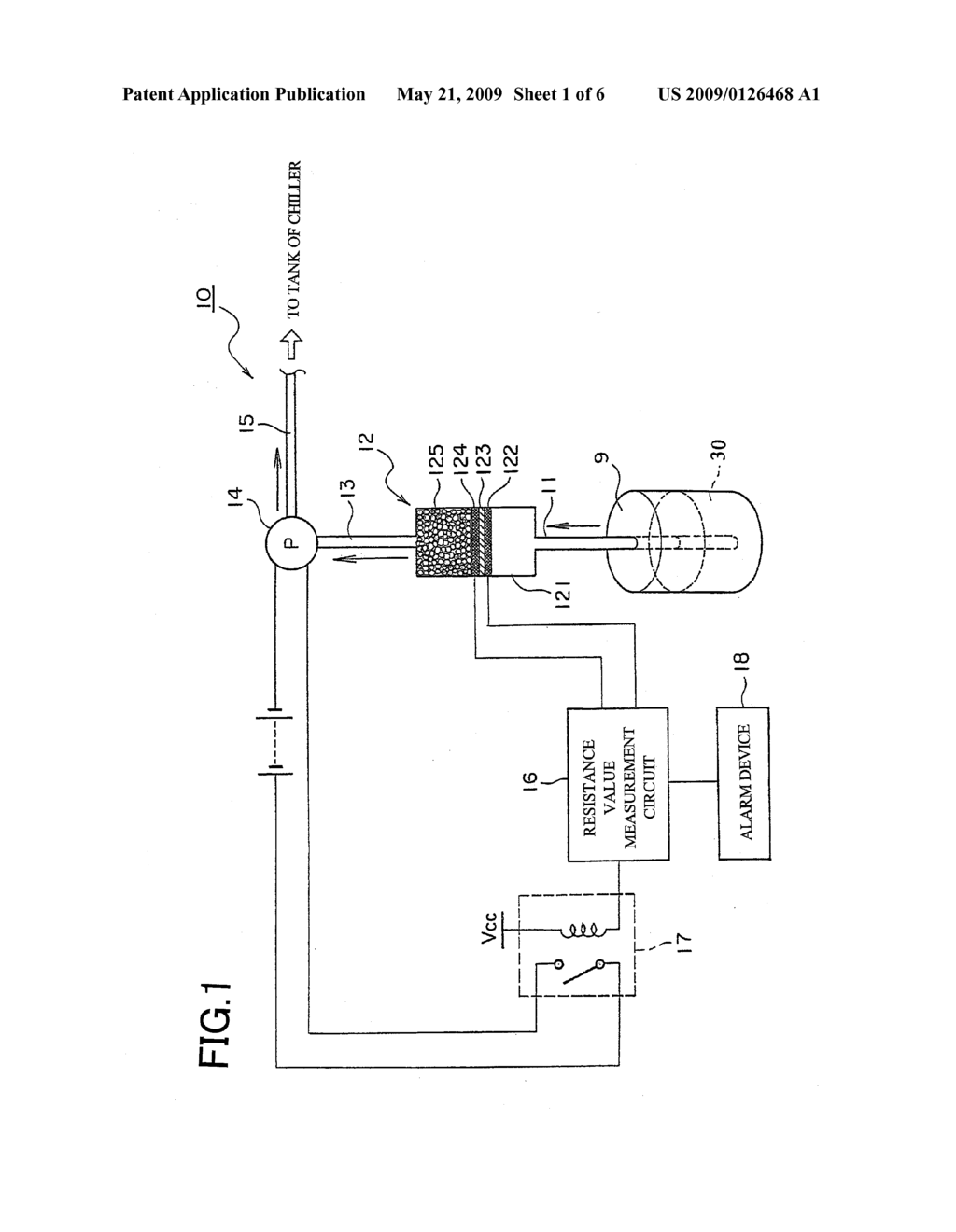 FILTER UNIT FOR CONDUCTIVE FLUID DETECTION APPARATUS AND CONDUCTIVE FLUID DETECTION APPARATUS USING THE SAME - diagram, schematic, and image 02