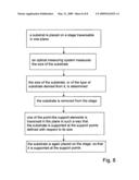 Apparatus and method for supporting a substrate at a position with high precision diagram and image