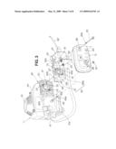 GAS ENGINE AND GAS-ENGINE-MOUNTED WORKING MACHINE diagram and image