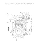 GAS ENGINE AND GAS-ENGINE-MOUNTED WORKING MACHINE diagram and image