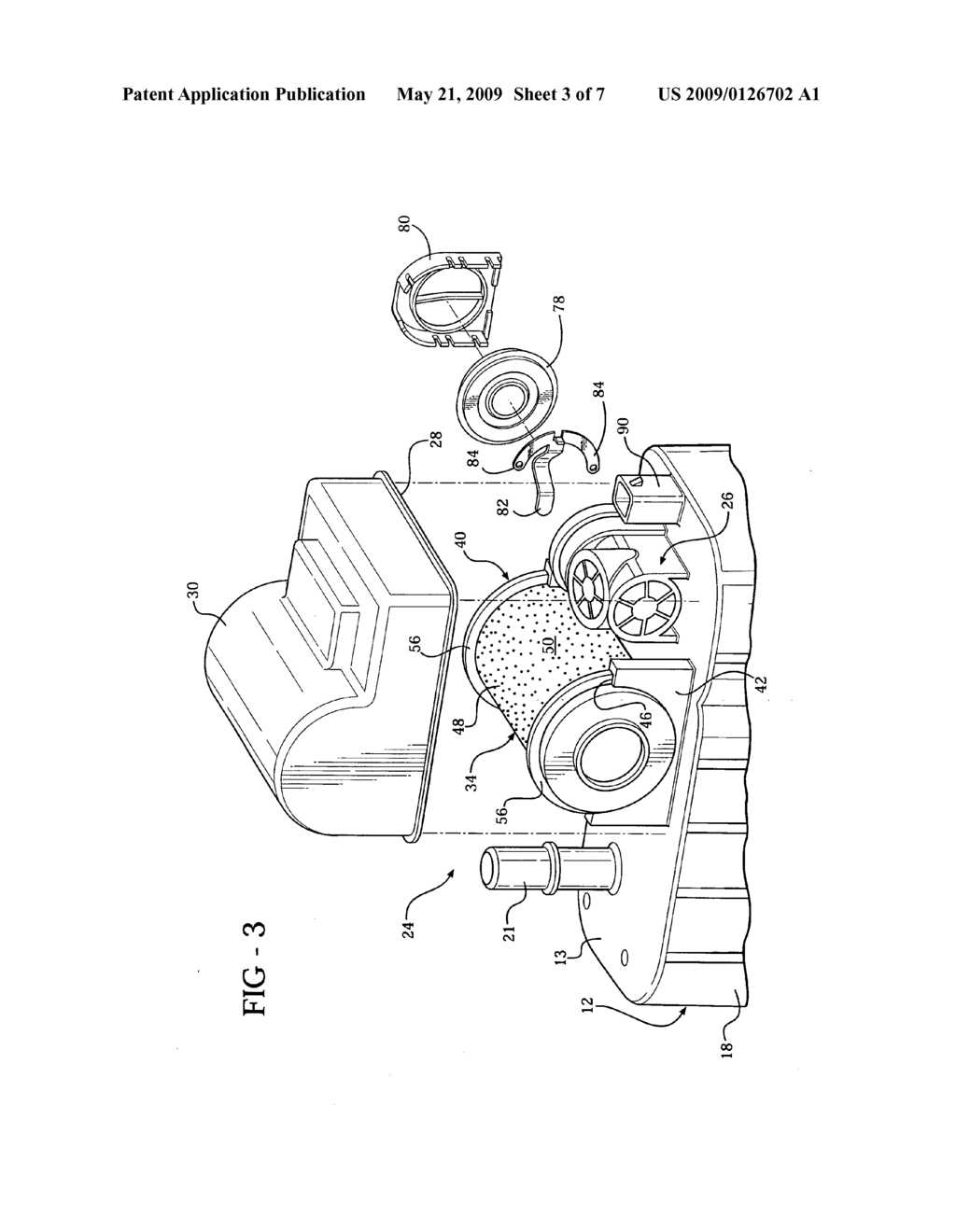 VAPOR CANISTER HAVING INTEGRATED EVAPORATIVE EMISSION PURGE ACTUATION MONITORING SYSTEM HAVING FRESH AIR FILTER - diagram, schematic, and image 04