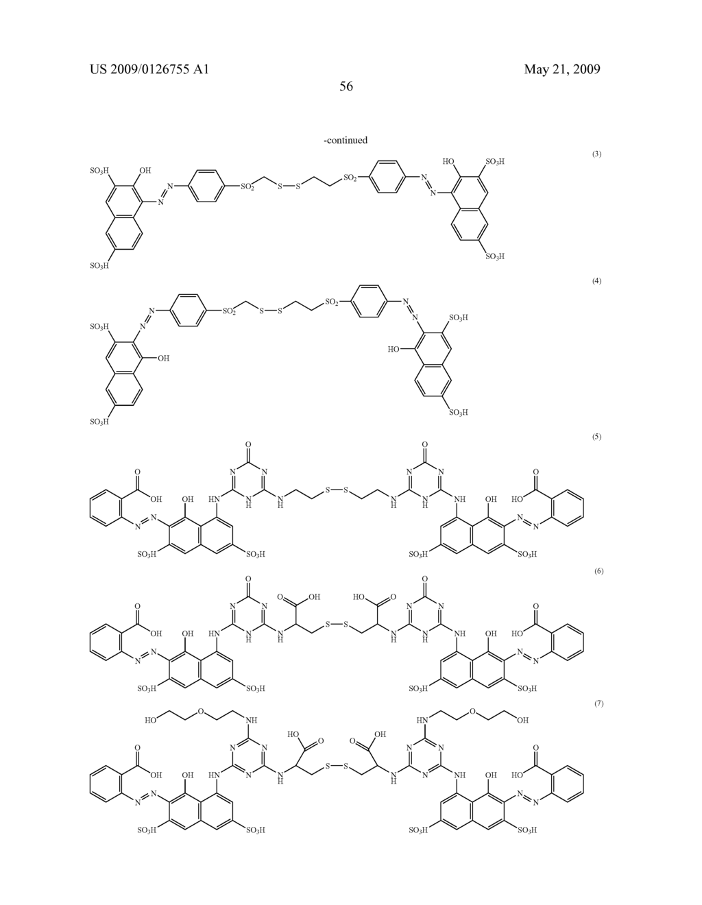 Hair compositions comprising at least one disulfide direct dye and at least one alkaline hydroxide agent and simultaneous hair shaping an dyeing processes - diagram, schematic, and image 57