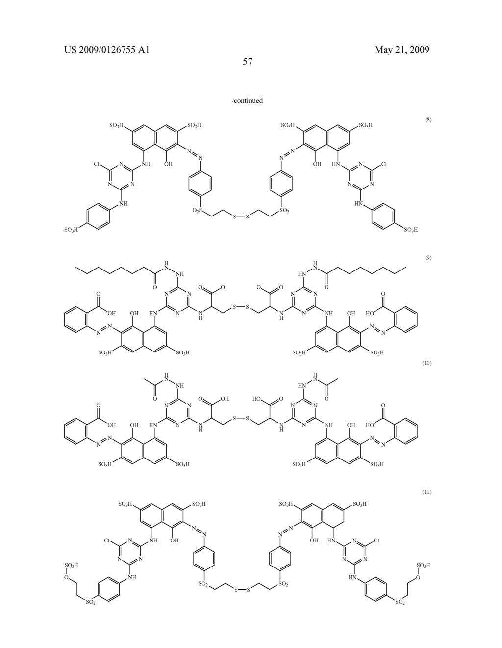 Hair compositions comprising at least one disulfide direct dye and at least one alkaline hydroxide agent and simultaneous hair shaping an dyeing processes - diagram, schematic, and image 58