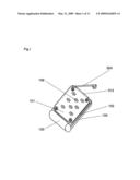 EXTERIOR PANEL FOR RECEIVING AROMATIC SUBSTANCE, AND MOBILE TERMINAL USING EXTERIOR PANEL FOR RECEIVING AROMATIC SUBSTANCE diagram and image