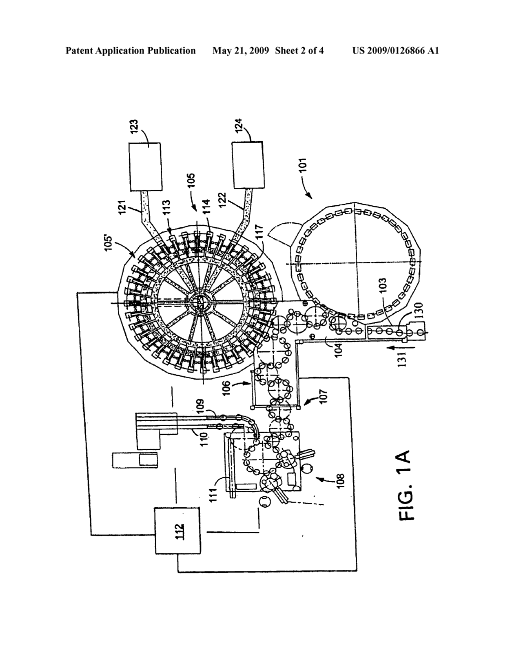 DEVICE FOR DISPENSING LABELS, SUCH AS SELF-ADHESIVE LABELS, ON OBJECTS - diagram, schematic, and image 03