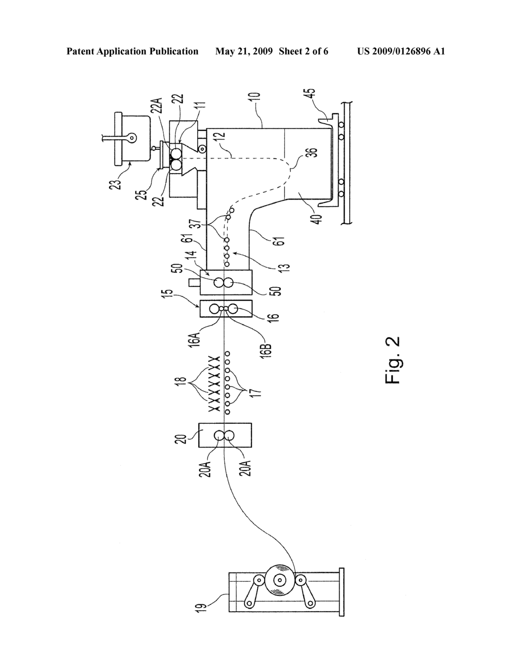 LOW SURFACE ROUGHNESS CAST STRIP AND METHOD AND APPARATUS FOR MAKING THE SAME - diagram, schematic, and image 03