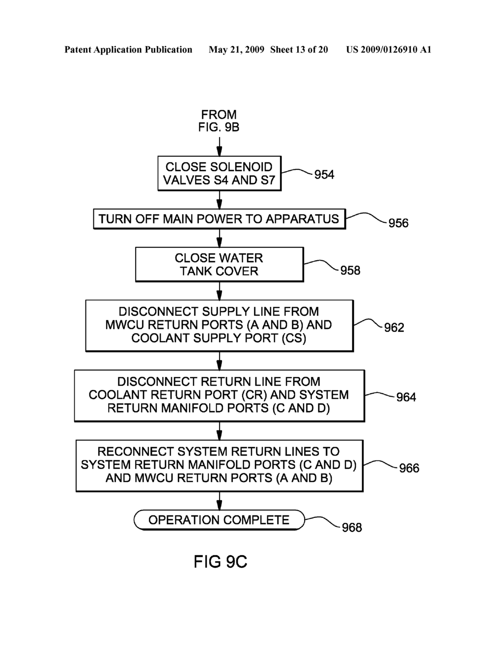 APPARATUS AND METHOD FOR FACILITATING SERVICING OF A LIQUID-COOLED ELECTRONICS RACK - diagram, schematic, and image 14