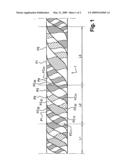 Helically-wound electric cable diagram and image