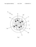 Multi-conductor cable construction diagram and image