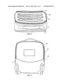 Carry-on luggage case diagram and image